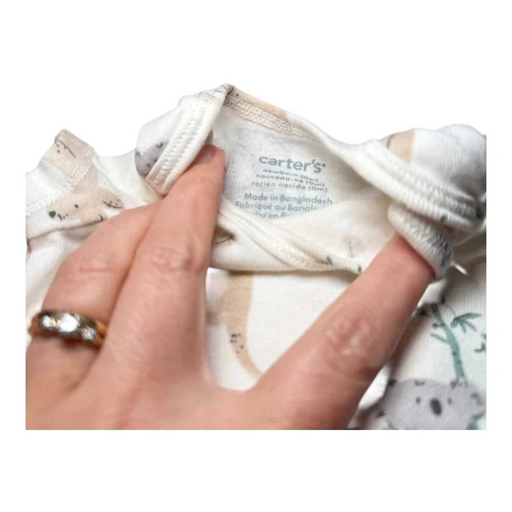 Cottagecore‎ Carter's Bodysuit Set NB Newborn Multicolor Animal Cookies Clouds